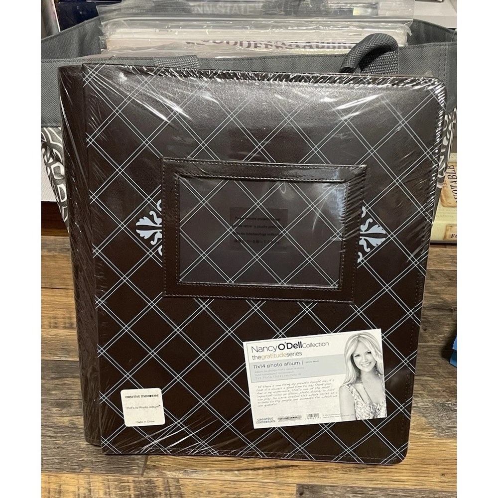 Creative Memories 11x14 Gratitude Album Brown Nancy O'Dell Collection NEW rare